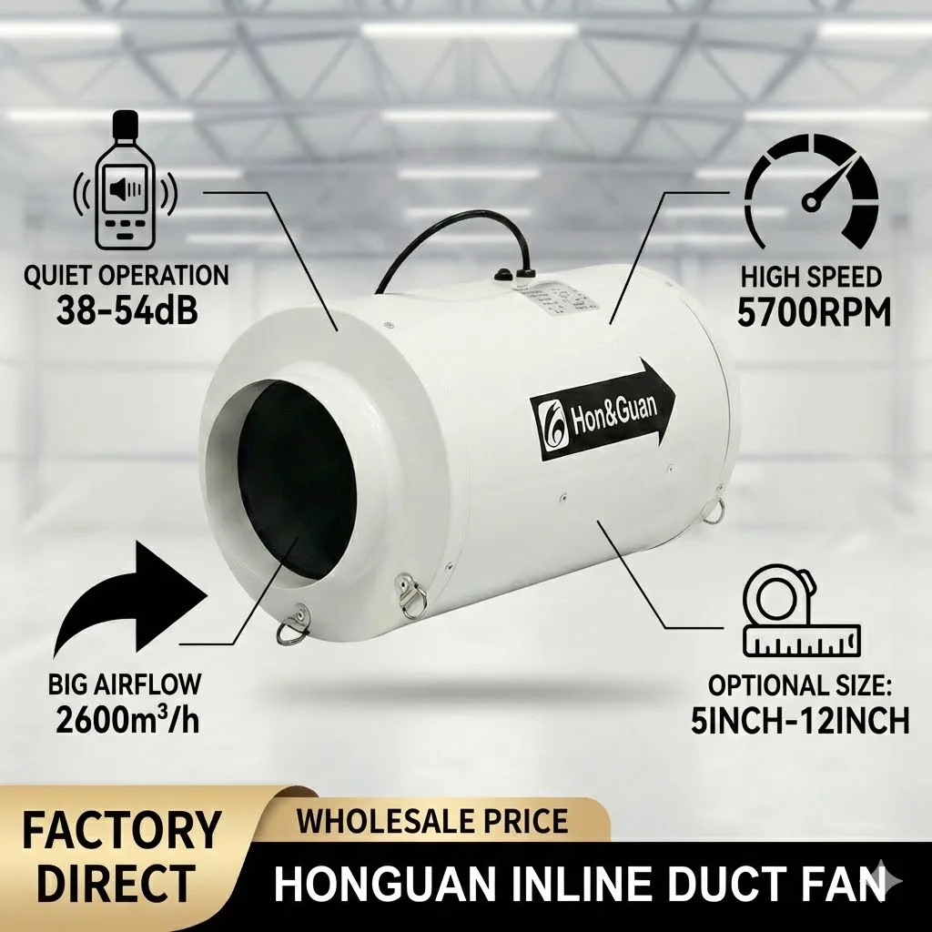 Inline Duct Fan, HDI-315PE, PWM, 315mm - detail 8