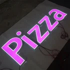 Alphabet 3d Led Channel Letter Sign Acrylic Stainless Steel Sign Luminous Backlit Alphabet Led Arabic Letters