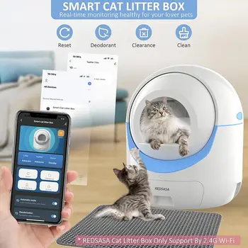 Good Price Smart APP Automatic Cat Toilet Self-cleaning Automatic Cat Litter Box EU Warehouse for Kitty