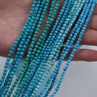 Gemstone Beads Wholesale 3mm Natural Gemstone Blue Green Turquoise Beads Strand For Jewelry Making
