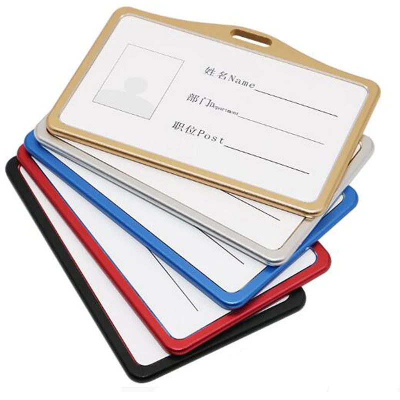 Aluminum Alloy Business Work Card ID Badge Card Cover Card Holder Card BagB9 