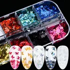 Glitter Party 3D Butterfly Nail Glitter Sequins Laser Holographic Glitter For Craft Wedding Party