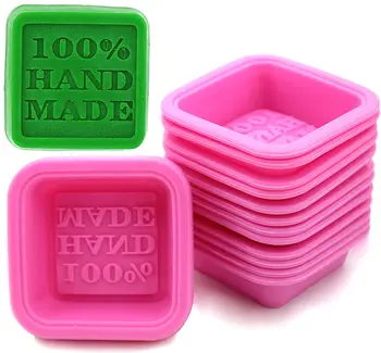 Eco Friendly Easy to Clean DIY 100% Handmade Soap Molds Single Square Silicone Soap Mold for Homemade Craft