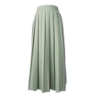 Long Skirt High Quality Fashion Design A Line Pleated Flared Lady Long Skirt For Women