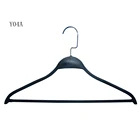 Jacket Hanger Hanger Hangers PP Material Plastic Black Thick Shoulder Jacket Hanger For Display