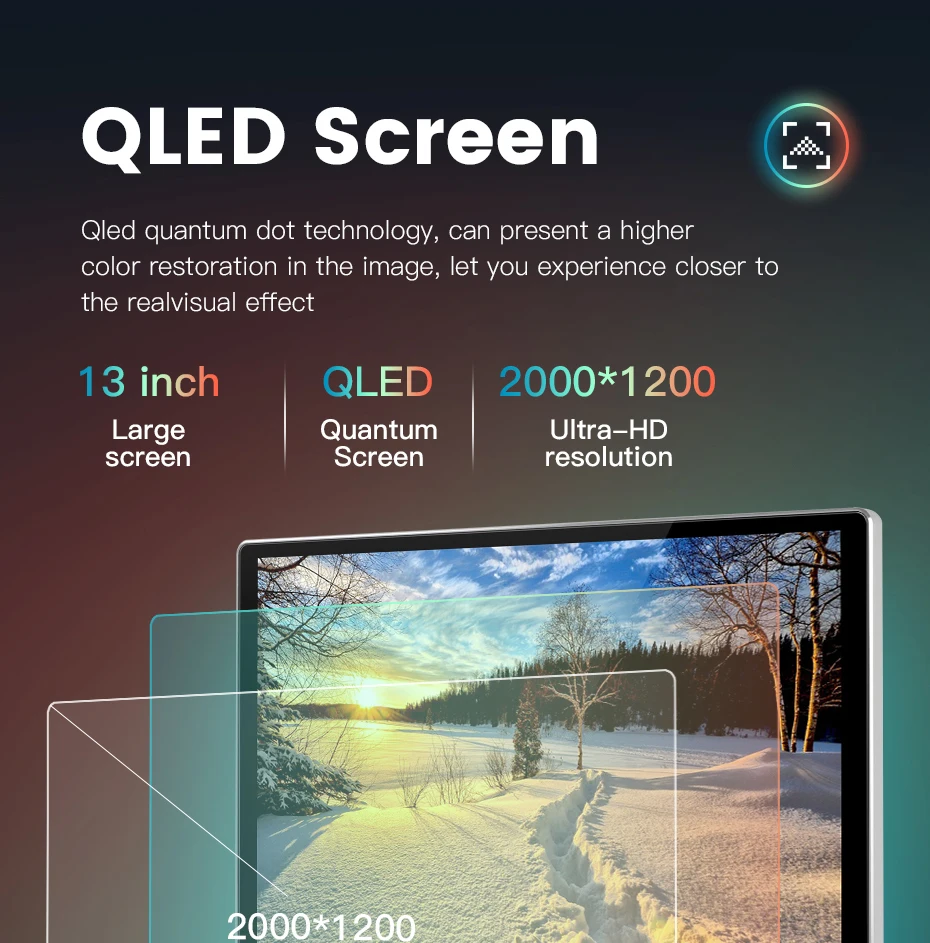 Mekede 13 Inch Qled Screen Android Audio Car Radio Car Screen