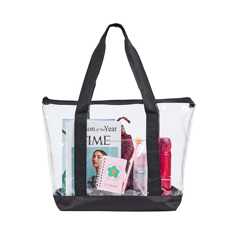 Custom tote bag gift bags for small business Fashion PVC Shoulder Handbag for Women reusable bag