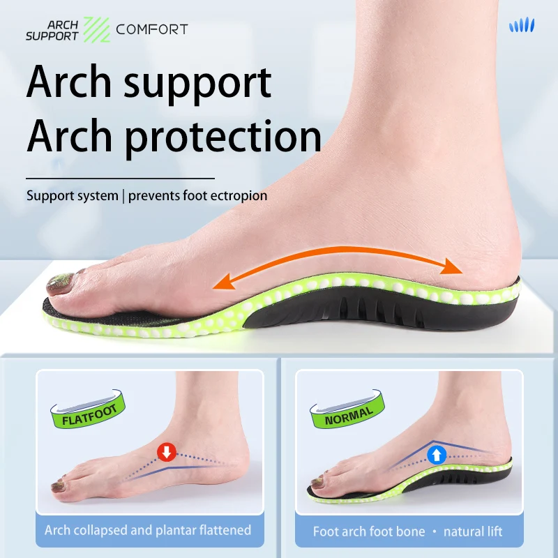 PU Gel Popcorn Orthopedic Arch Support Insole Collapsed Arch Orthopaedic Correct Valgus Pedis Pronation Orthotic Inserts PU Gel Popcorn Orthopedic Arch Support Insole Collapsed Arch Orthopaedic Correct Valgus Pedis Pronation Orthotic Inserts