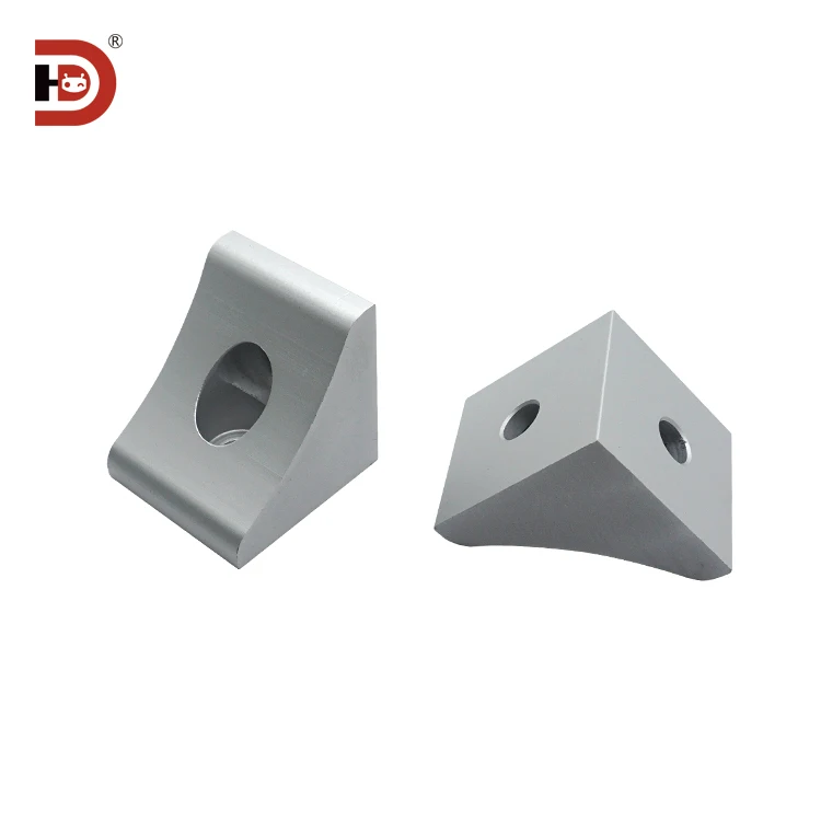 Aluminum Profile Extruded Corner Piece, Corner Code, Vertical Fixed Corner Piece, 20/30/40 Reinforced Connector manufacture