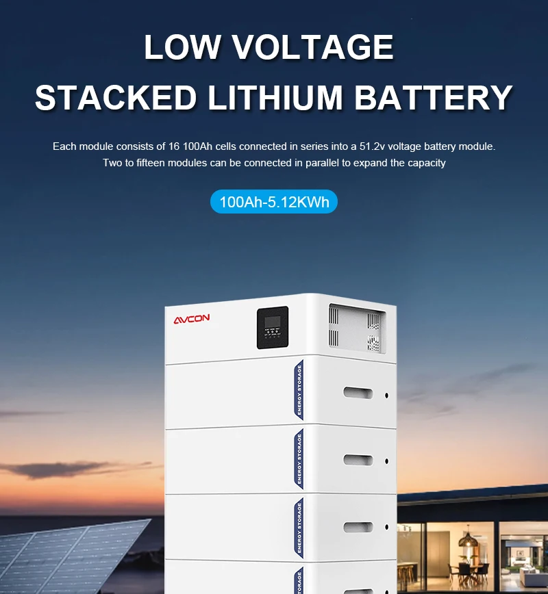 Hybrid Solar Energy Storage System 2.5kWh-20kWh 48V 52Ah Off-Grid Home Appliance High Voltage Stackable LFP Battery supplier