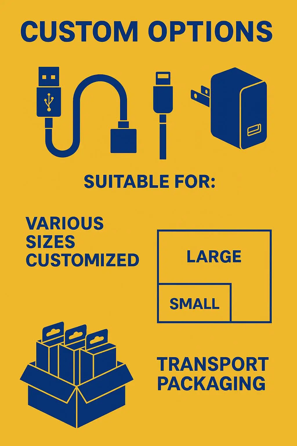 Custom Logo Cardboard Retail Box with Hanger for Consumer Electronics and Phone Accessories Packaging - detail 5