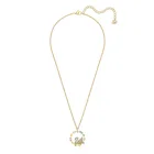 Diamond Jewelry Rainbow Color Diamond Circle Swan Bright Sparkle Necklace Jewelry