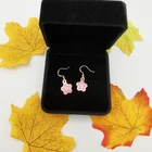 Earrings Wholesale Custom Metal Hard Enamel Flower Shape Earrings With Custom Package