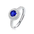 Rings Anniversary Ring Wholesale Custom Women Engagement Rings Anniversary Lab-grown Luxury Sapphire Ring