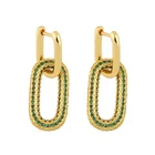 Cubic Zirconia Wholesale Fashion Personalized Rainbow Cubic Zirconia Earrings Drop Earrings Cubic Zirconia