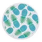 Towel Custom Popular Comfortable Promotional Art Pineapple Sand Free Big Tesalate Beach Towel With Logo