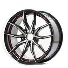 Alloy 16 Wheel 15 16 17 18 Inch Rims Black Machine Face 4 Holes 5x114.3 Rines Aluminum Mag Car Alloy Wheel