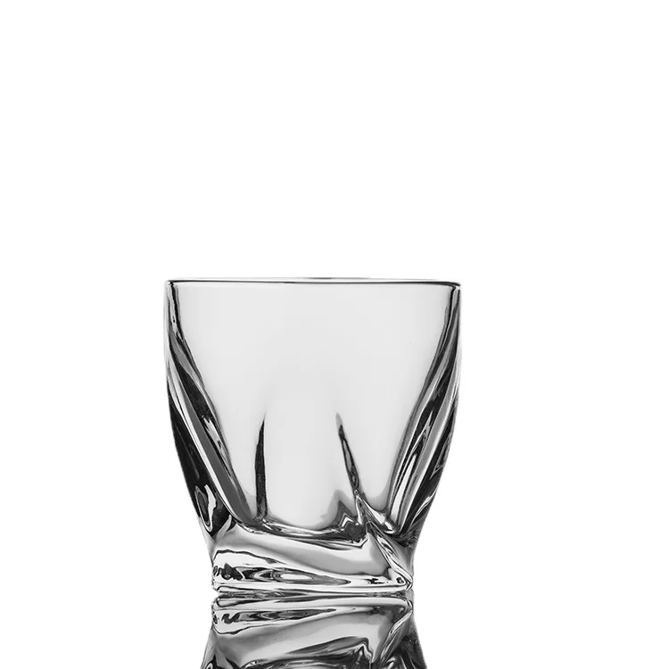 Crystal wine water vintage glass square cup  whiskey cup  Czech crystal cup Creative glassware