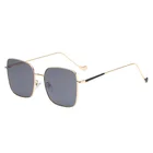 Unisex Fashion Newest Wholesale Sunglasses Vendor Ocean Lens Square Metal Unisex Shades Sunglasses 2021