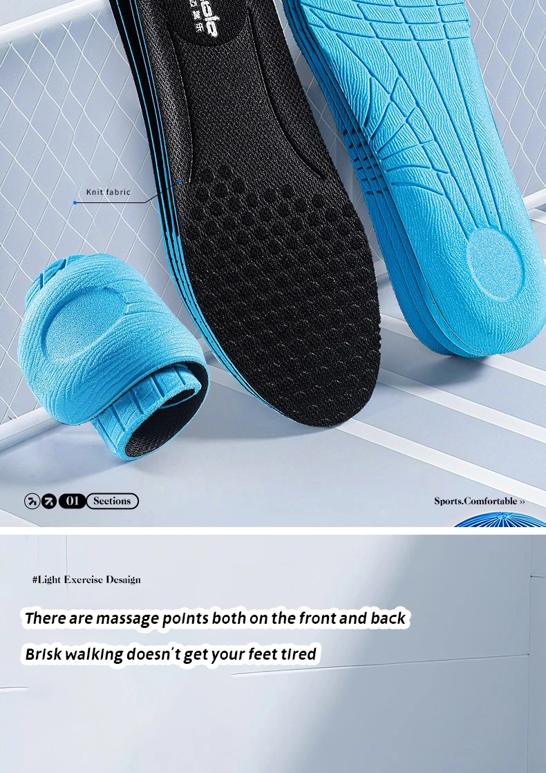 H0a0a4c12169f4b8d80532baa3898c96fl Lightweight Comfort Sports Shoes Soft Soled Insoles Walking Running Shoe Inserts Sweat Shock Absorbing Odor Prevention Foot beds