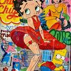 Pictures Street Art Graffiti Painting Funny Canvas POP Wall Art Oil Pictures For Living Room Home Decor