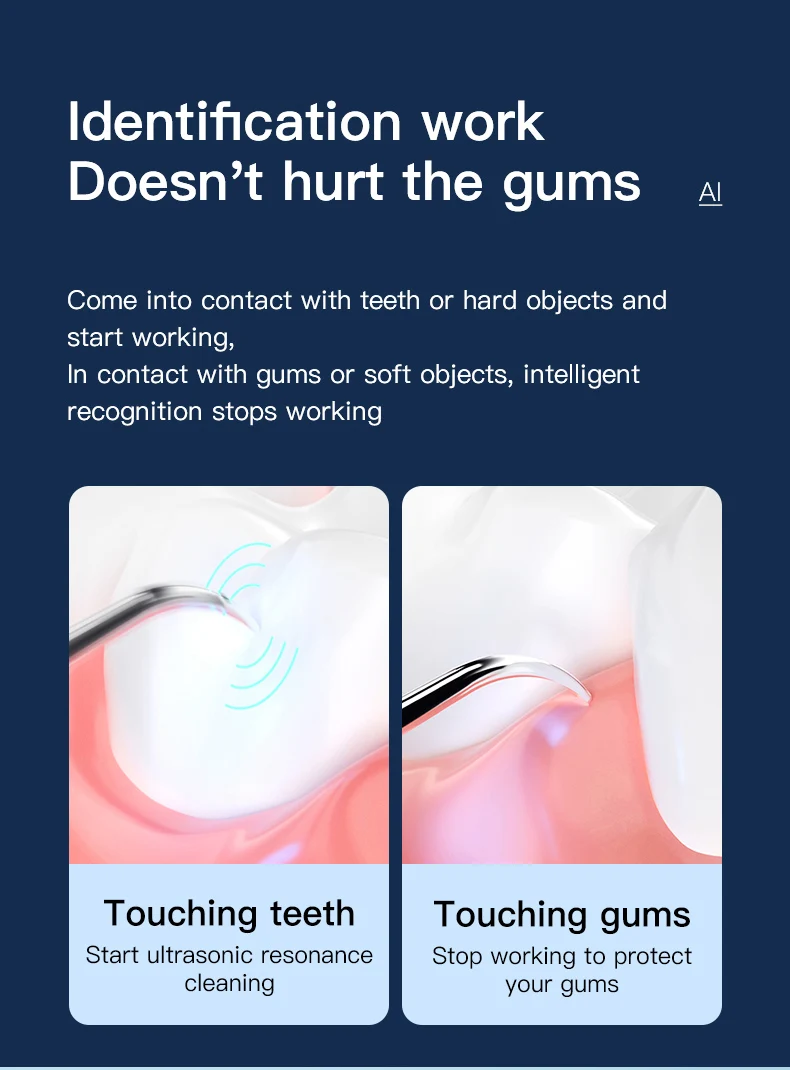 Sonic Ultrasonic Tooth Cleaner Electric Dental Calculus Remover Tartar