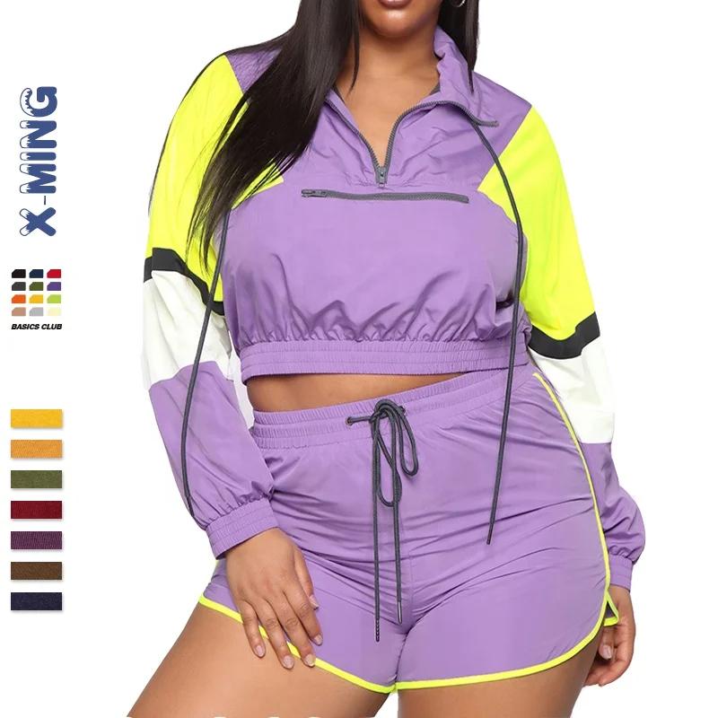 plus size windbreaker outfit