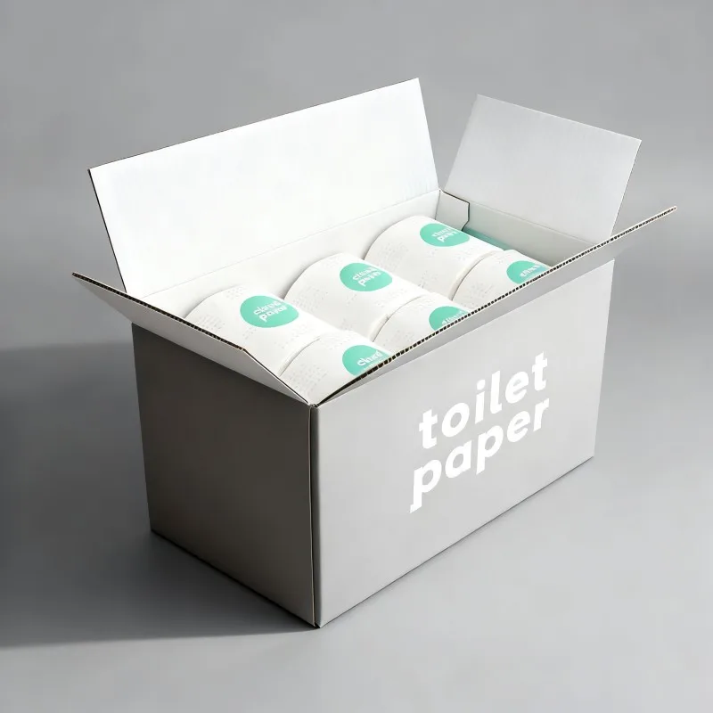 product wholesale digital printing corrugated carton mailer box for toilet paper custom printing shipping box with your logo-3