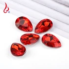 Beads Rhinestone Rhinestone Lan Guang 13*18mm 500pcs/bag Acrylic Crystal Tear Drop Shape Pendant Beads Rhinestone