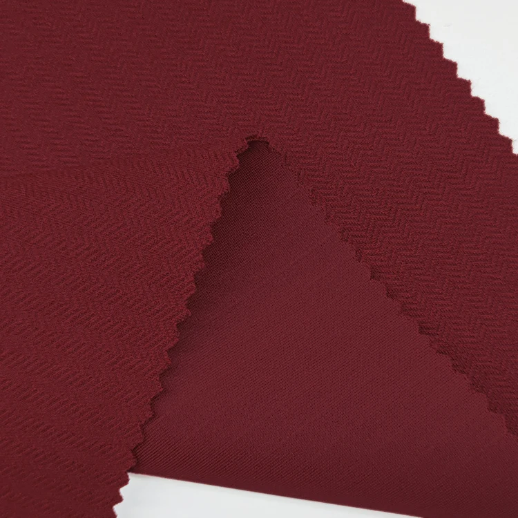 Hot Sale Solid Fabric 51% Polyester 43% Rayon 6% Spandex Material Knit Scuba Fabric for Pants factory