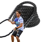 Gym Equipment Home Gym Strength Training Equipment 100% Poly Dacron Heavy Exercise Rope Battle Training Rope