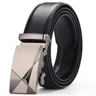 Design Style Customized Vogue Genuine Leather Automatic Alloy Buckle Business Casual Men Belts
