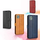Phone For Samsung Galaxy A22 5G Cube Buckle Leather Phone Case