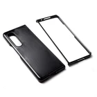 Samsung Classic Black Phone Case For Samsung Galaxy Z Fold 3 Protector Leather Case For Z Fold 3