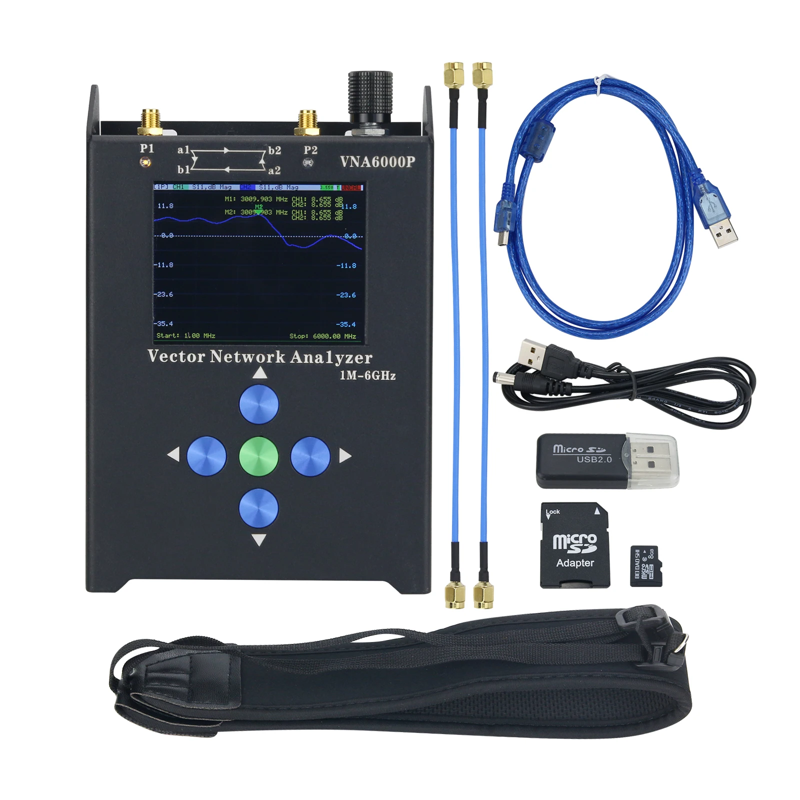 Vna6000p 1m 6ghz Portable Vector Network Analyzer Vna Analyzer With