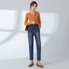 Jeans Jeansjeans Factory Directly Wholesale Customization Loose Mid-waist Straight Leg Women Jeans