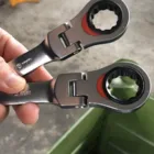 Amazon Hot Sale New Arrive Flexible Head Gear Spanner Cr-V Steel Flex Combination Ratcheting Wrench