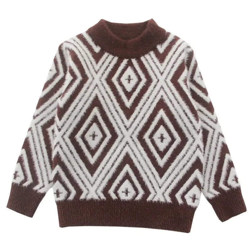 Hot Sale Autumn Winter Children's Knitting Pullover Girls Boys Long Sleeve Top Baby Cotton Sweater