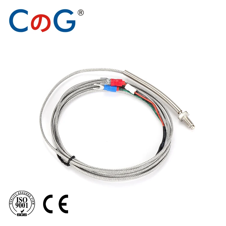 Thermocouple K Type 2m Cable M6 Screw J PT100 Temperature Sensor WRNT