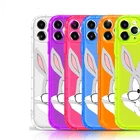 Fashion Custom TPU Phone Case Transparency Fluorescent Luxury Airpillow Shockproof Mobile Phone Case