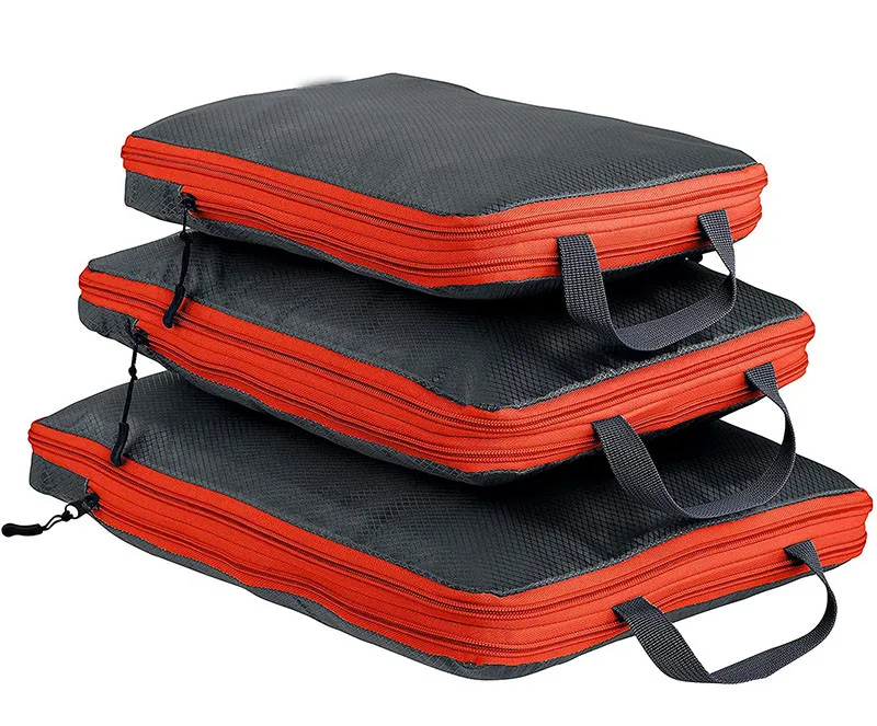 3-piece Set Double Zipper Travel Gear 