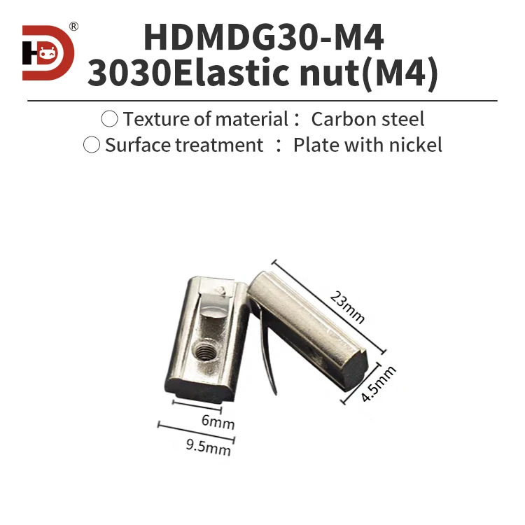 Aluminum Profile Accessories, Spring Nuts, Elastic Positioning Blocks, 30/40 Aluminum Profiles, M3-M4-M5-M6-M8 supplier