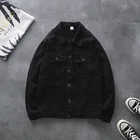 Liluo Spring Autumn Men's Denim Jacket Korean Fashion Streetwear Single Breasted Cotton Jean Coat Jeans Jacket