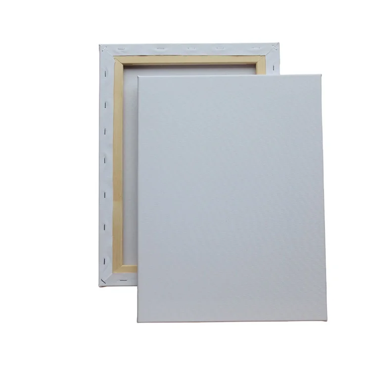 Professional Stretched Canvas Board with 380+/-50 Thickness and Eco-Solvent Latex UV Ink Support in White Color