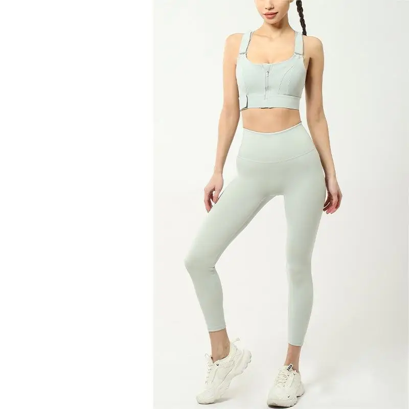 Women's professional yoga clothing two-piece sports suit Pilates running quick-drying high-intensity fitness