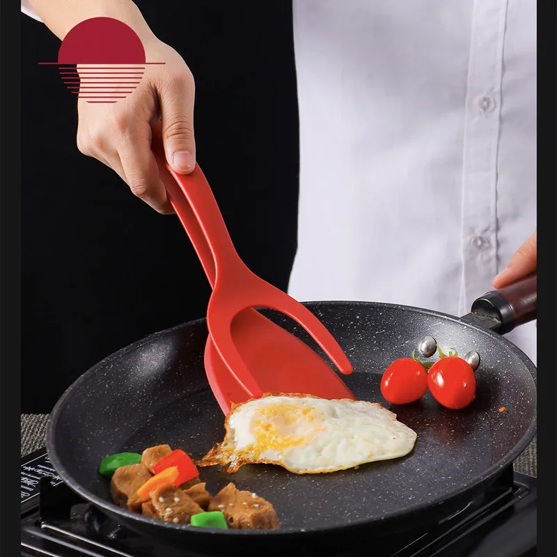 OEM & ODM Silicone Spatula Customized 2 in 1 nylon spatula for Nonstick Cookware Kitchen Utensils Wholesale