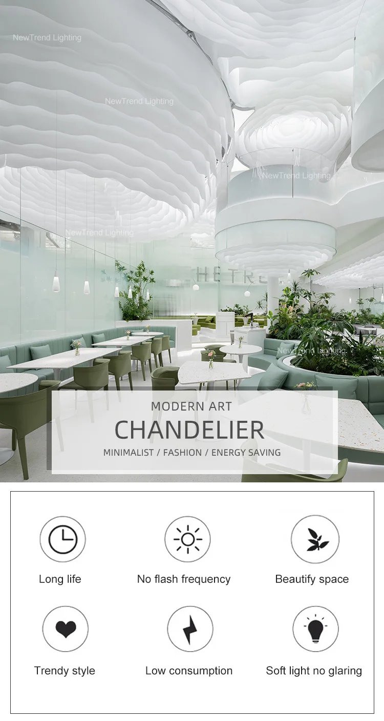 cpl 413 new design indoor decoration shopping mall hotel lobby restaurant showroom exhibition led chandelier -0