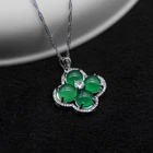 Jade Pendant Natural Chalcedony Classic Jewelry Necklace Green Jade Pendant