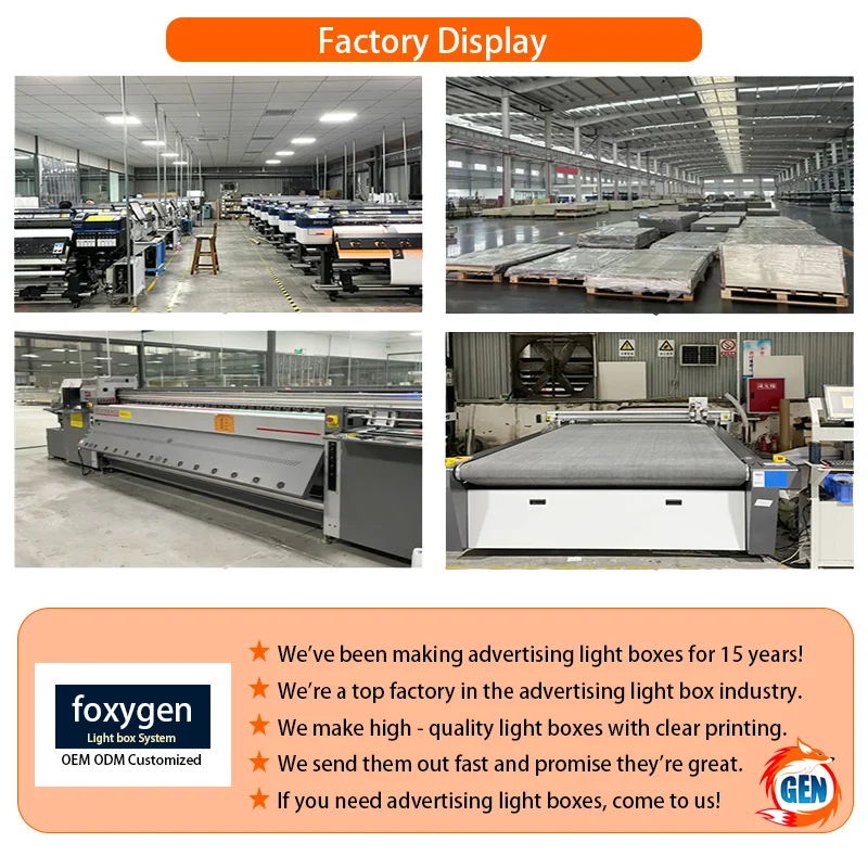 Custom Single Sided Wall Led Backlit Aluminum Frame SEG Fabric Led Light Box Lightbox Advertising Lightboxes for Indoor Outdoor supplier