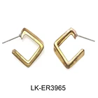Earrings For 2021 New Brass European Vintage Gold Geometric High Quality Inspired Trendy Hoop Earrings Jewelry For Women
